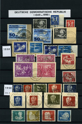 DDR 1949-1990: Gestempelte Sammlung in 6 großformatigen ...